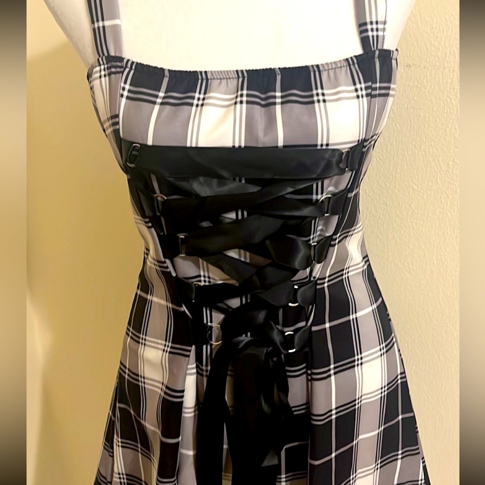 Goth plaid Lolita dress